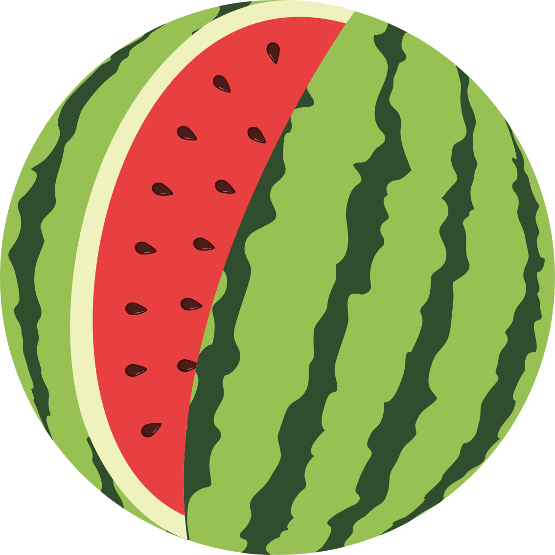 Vinyl Teppich Küche wassermelonenscheibe - TenStickers