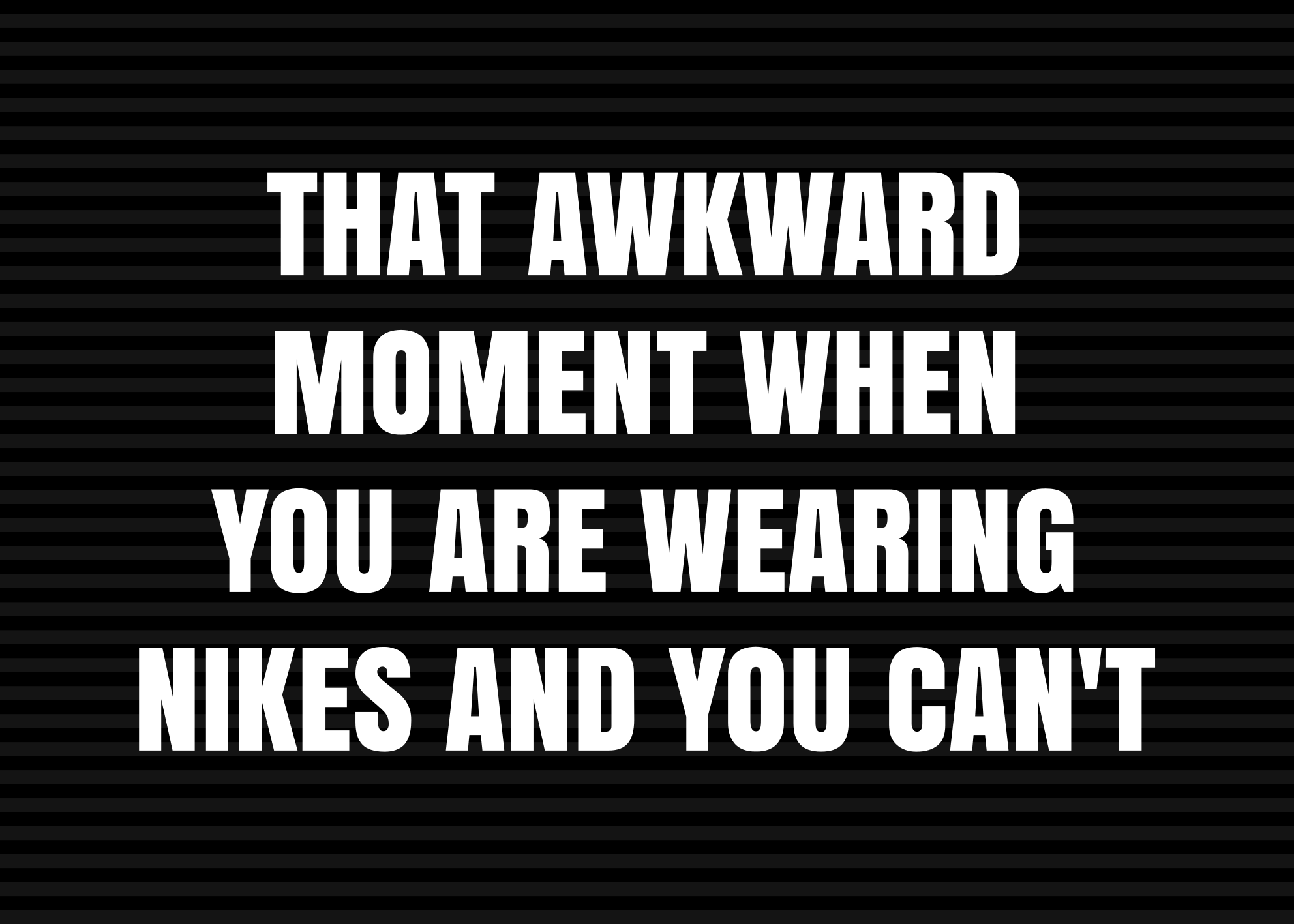 Vinyl Teppich Spruch peinlicher nike-moment - TenStickers