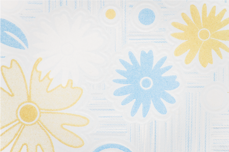 Vinyl Teppich Blumen florale elemente - TenStickers