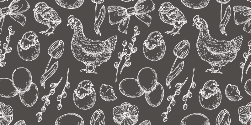 Vinyl Teppich Küche bezaubernde bauernhofmotive - TenStickers