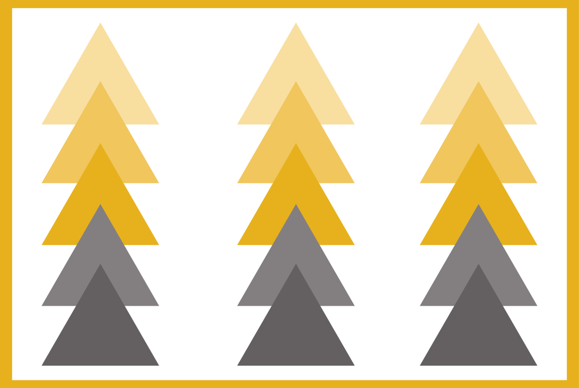 Vinyl Teppich geometrisch dreieckige farbkaskade - TenStickers