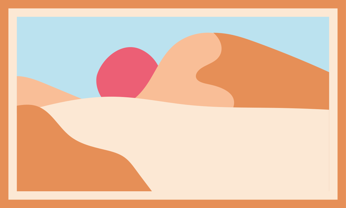 Vinyl Teppich Natur sandige landschaft sonnenuntergang - TenStickers