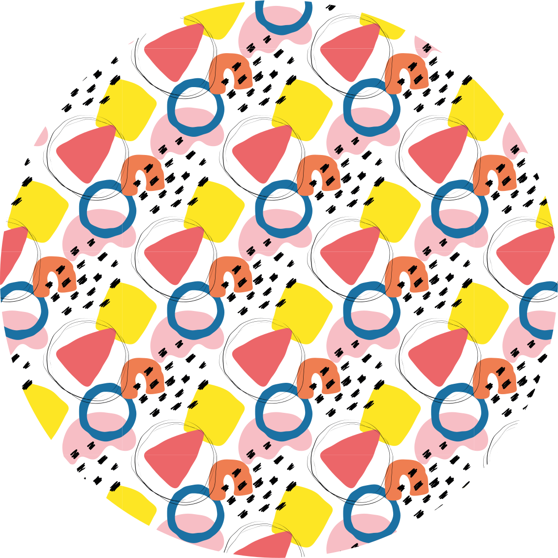 Vinyl Teppich minimalistisch lebendige formarrangements - TenStickers