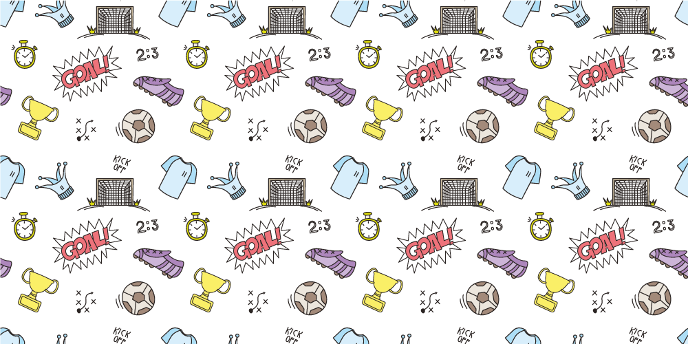 Vinyl Teppich Spiele thema sportsymbole - TenStickers