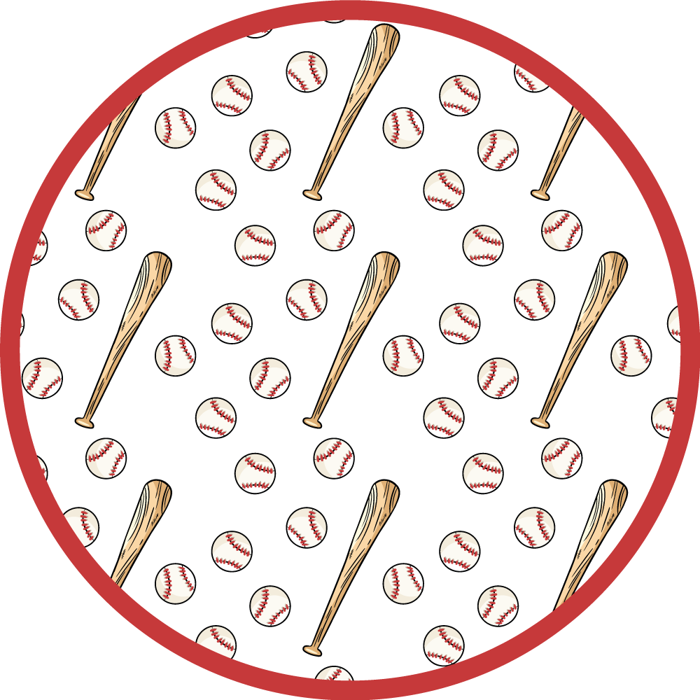 Vinyl Teppich Spiele spaß in der baseballsaison - TenStickers