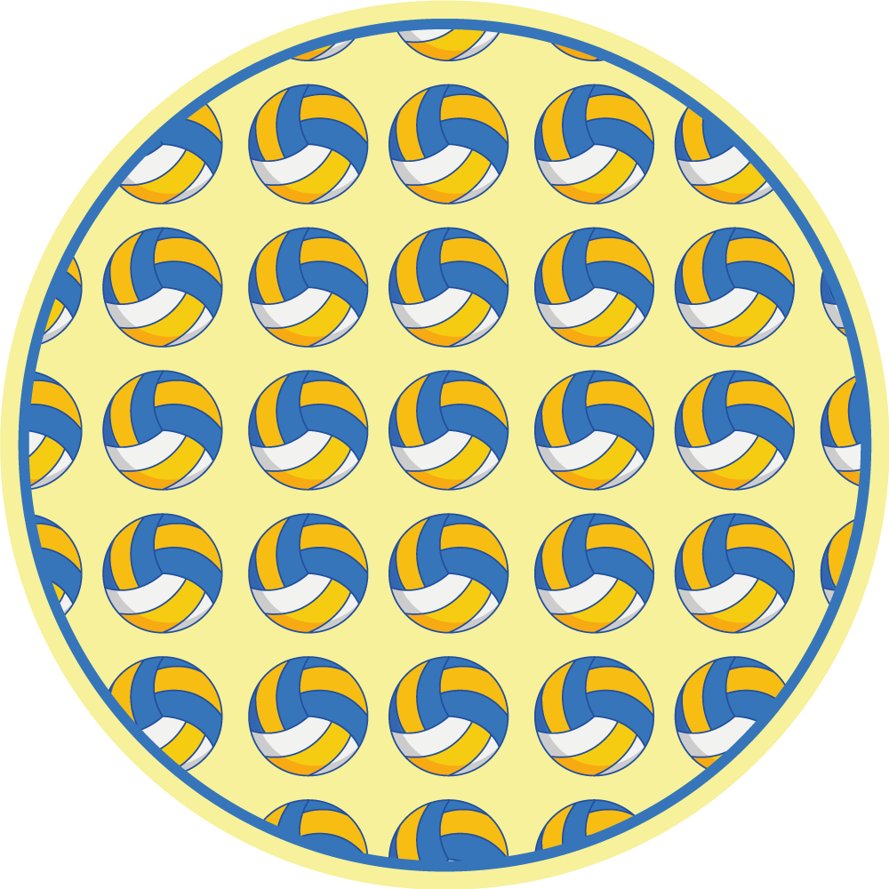 Vinyl Teppich Spiele volleyball-motiv - TenStickers