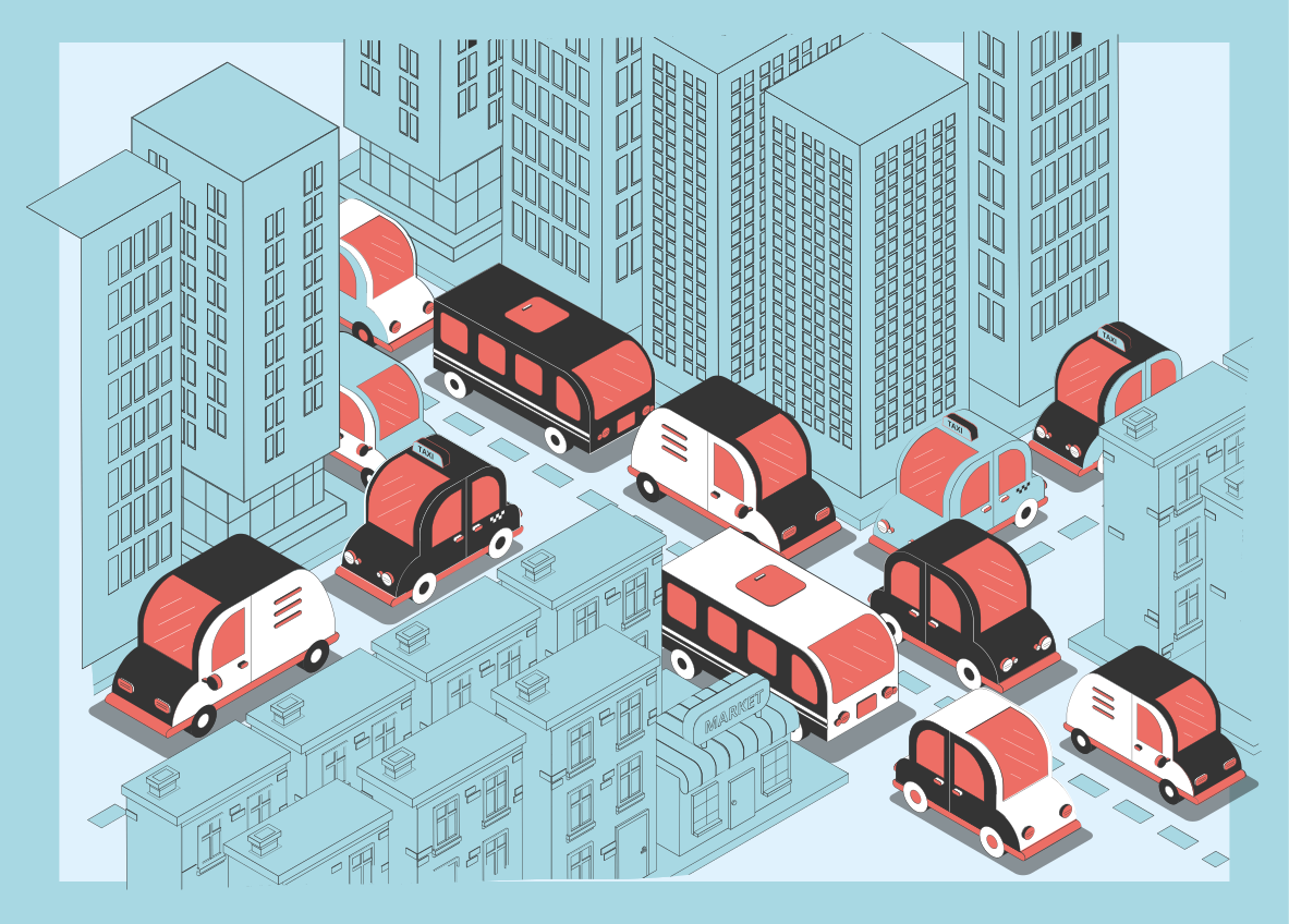 Vinyl Teppich Straßen stadtverkehrsszene - TenStickers