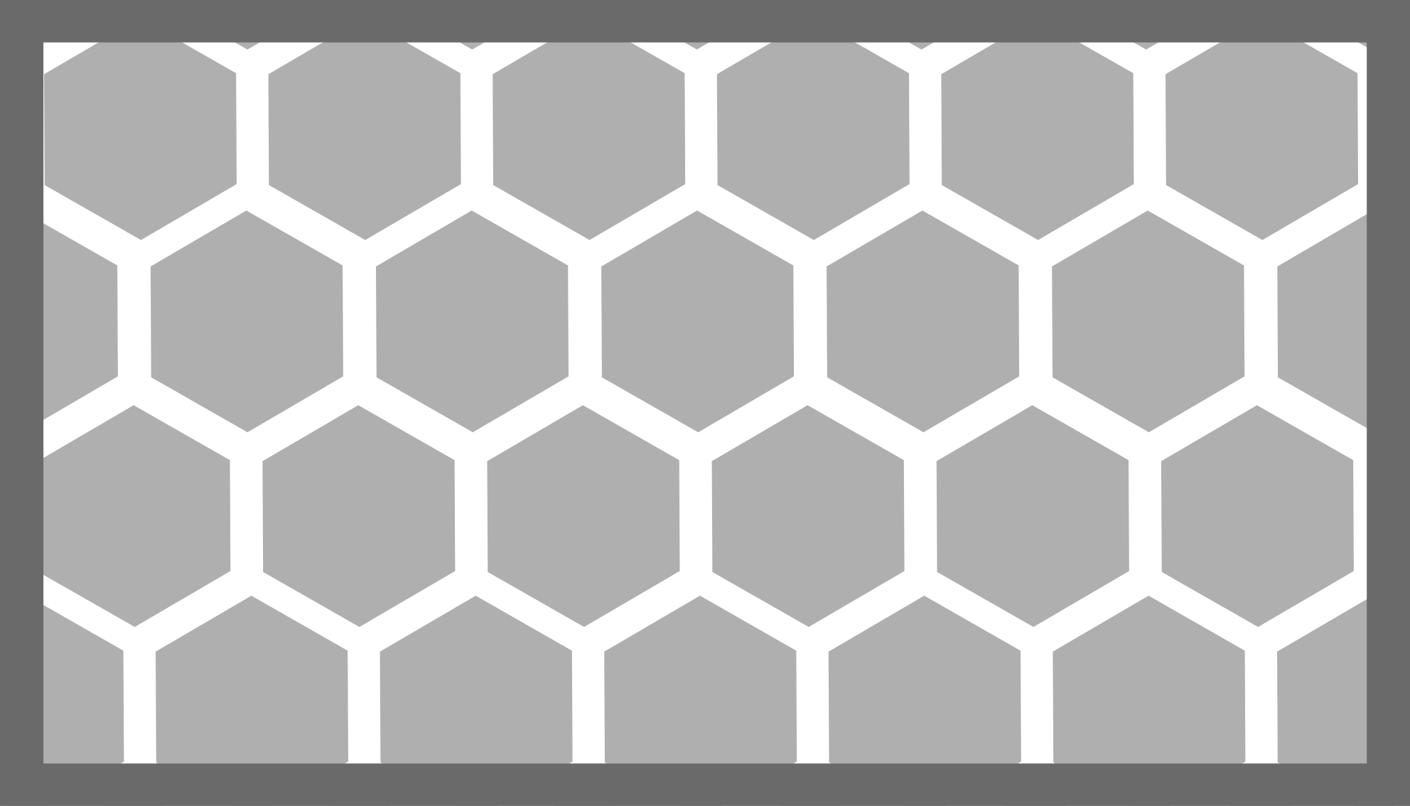 Vinyl Teppich geometrisch sechseckige konfiguration - TenStickers