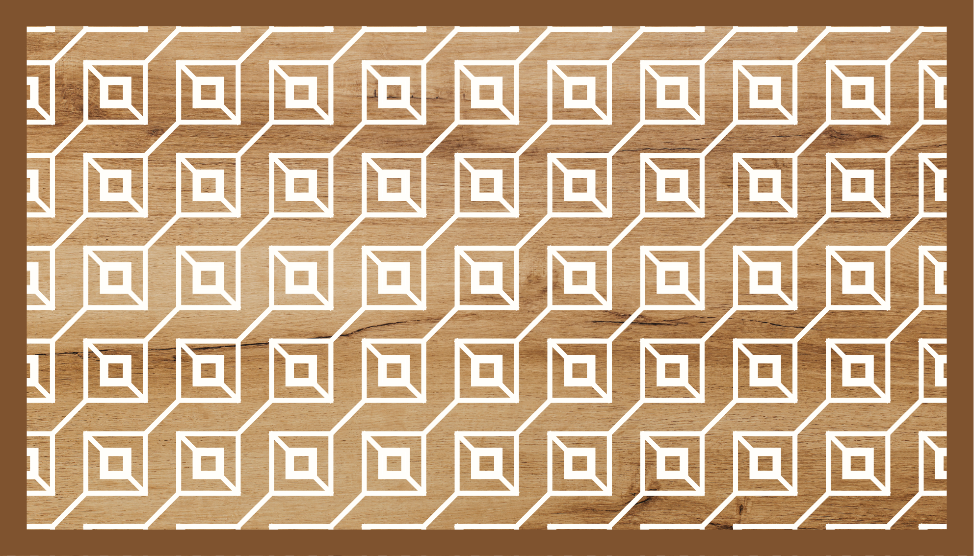 Vinylteppich Holzoptik geometrische motive - TenStickers