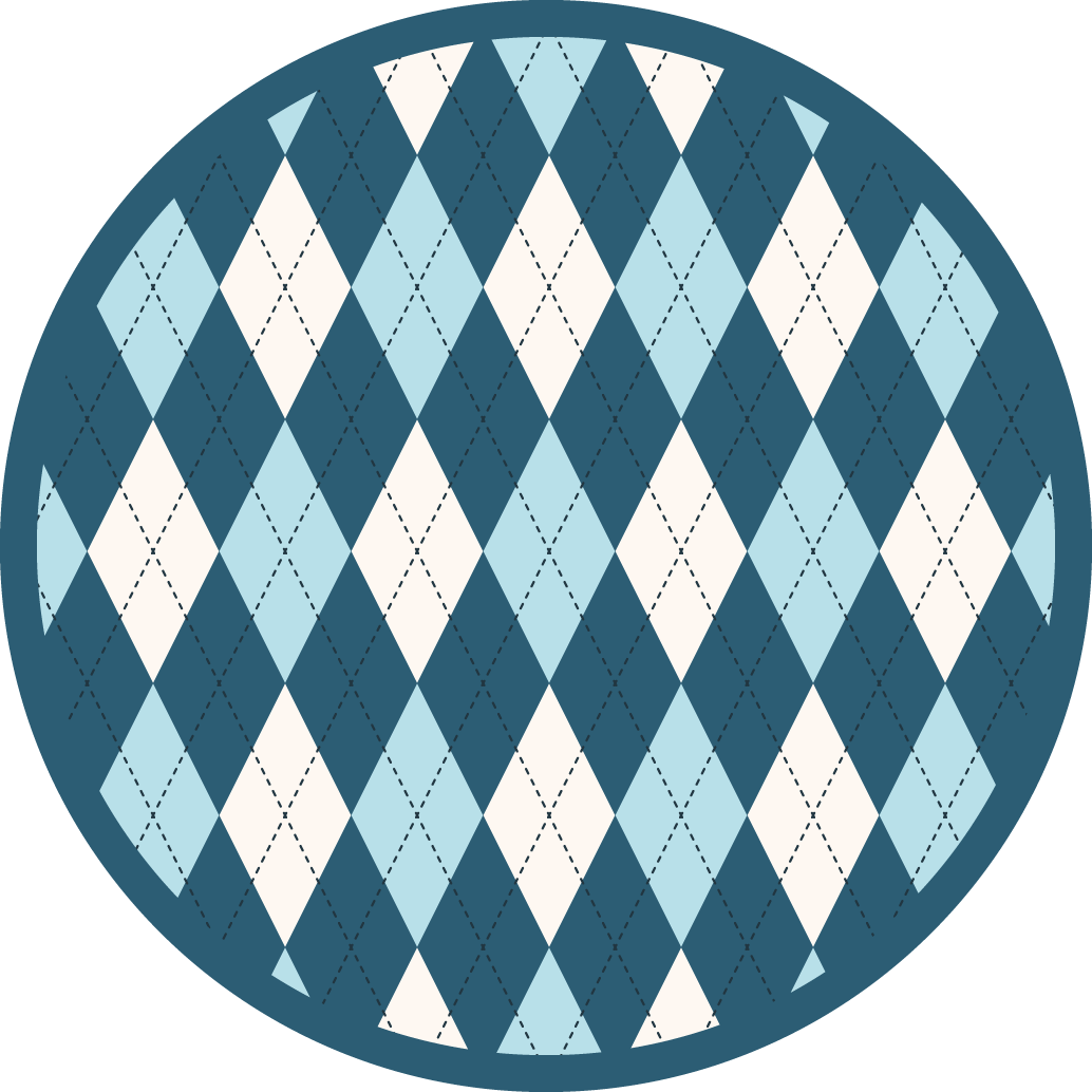 Vinyl Teppich geometrisch rautenmuster eleganz - TenStickers