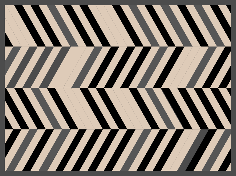 Vinyl Teppich modern charm mit chevron-muster - TenStickers