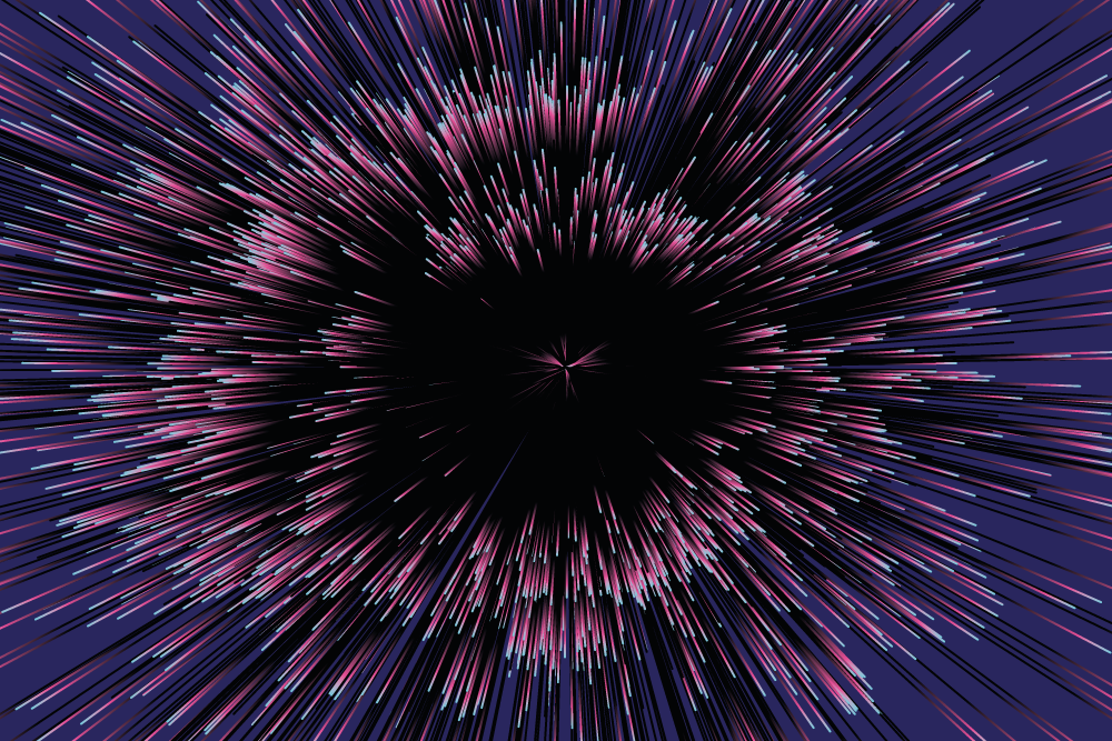 Vinyl Teppich Imitation dynamischer burst-effekt - TenStickers