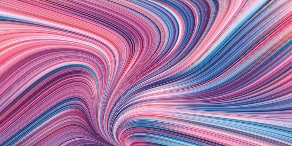 Vinyl teppich imitation mit verwundenen farbverläufen - TenStickers