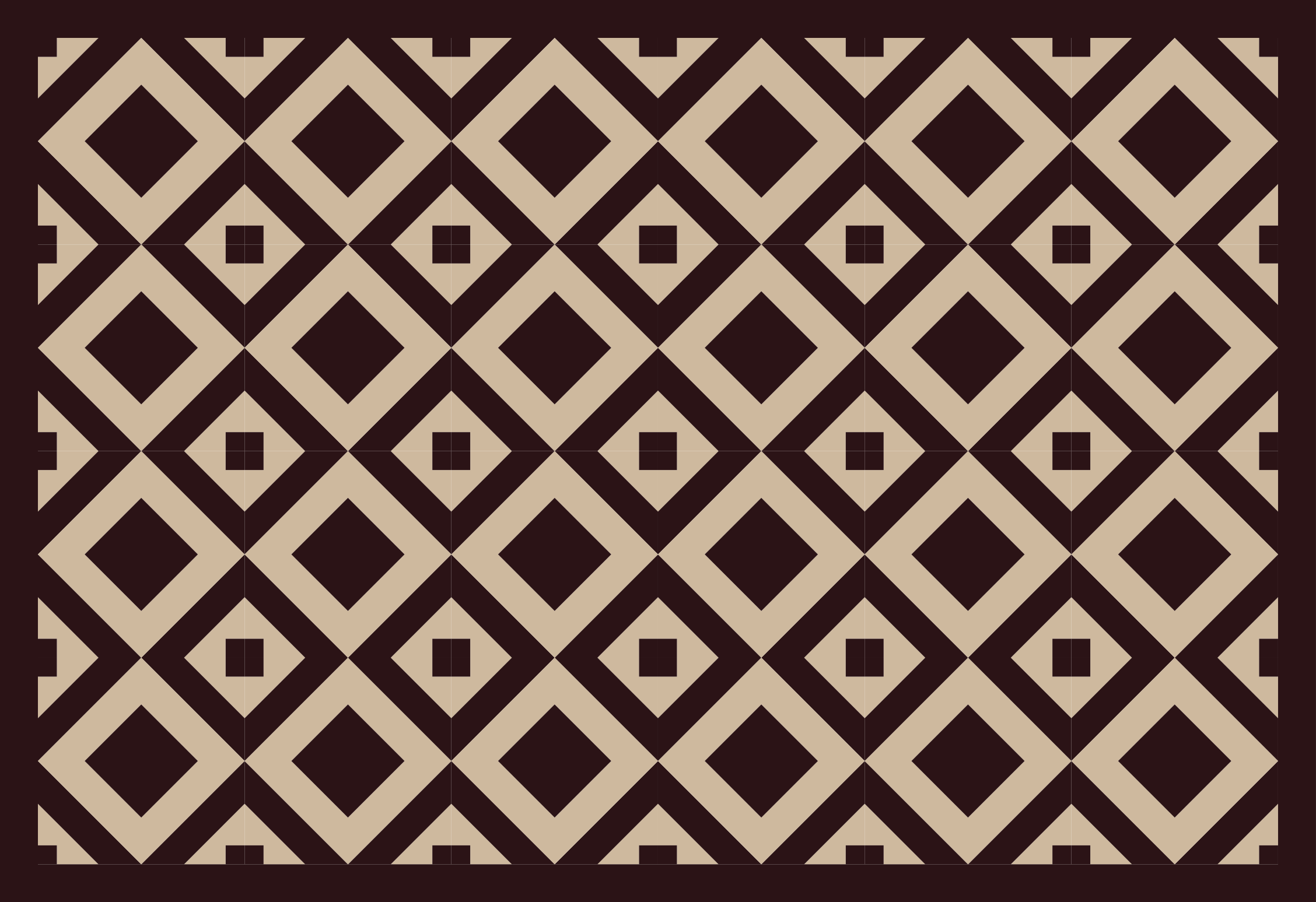 Vinyl Teppich geometrisch abbildung mit rautenmuster - TenStickers