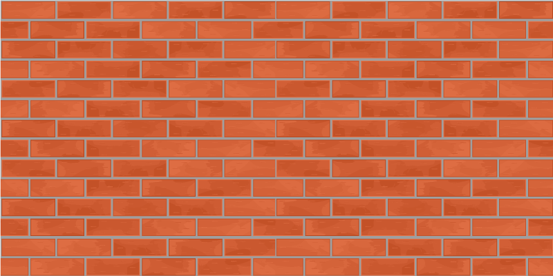 Vinyl Teppich Steinoptik rotes backsteinmuster - TenStickers