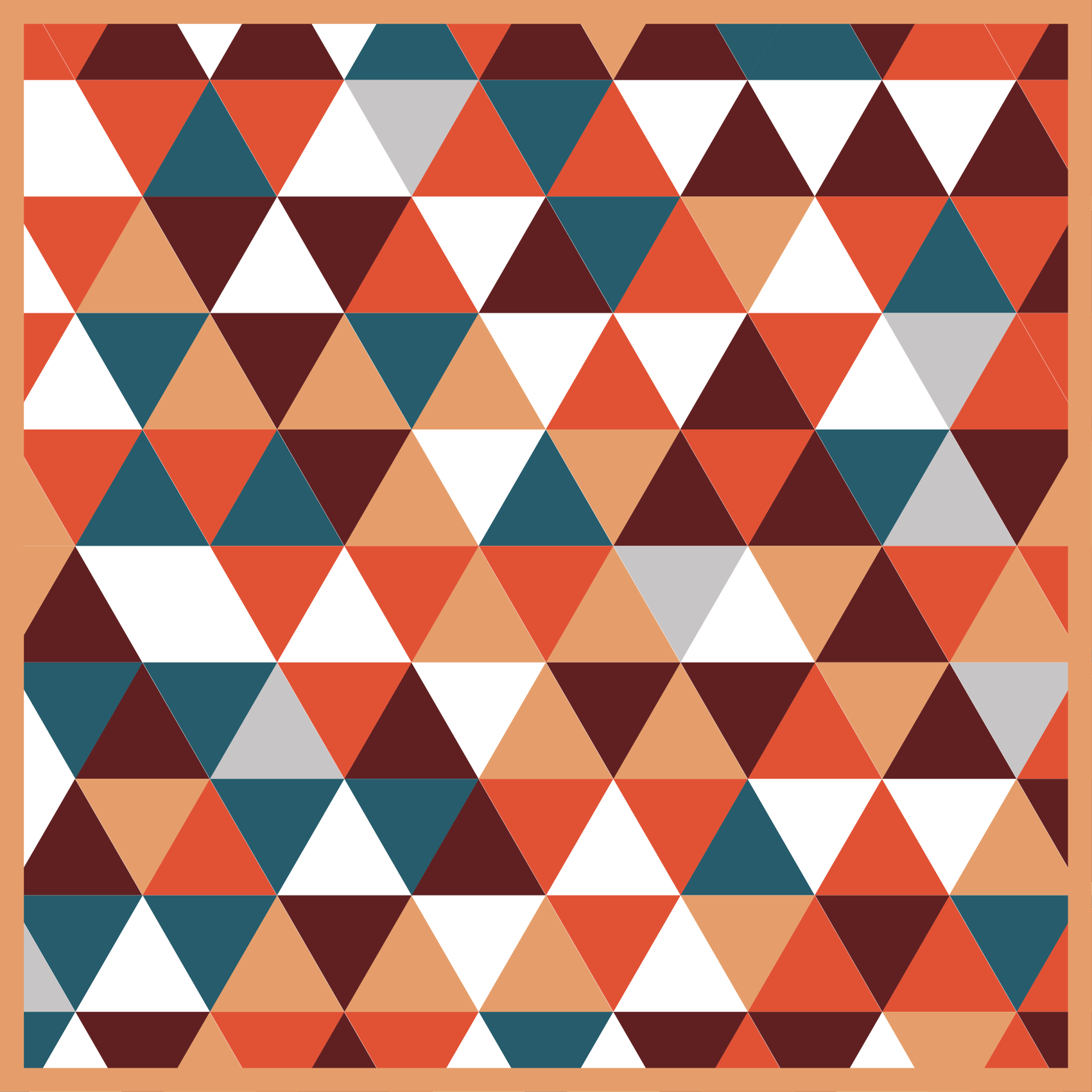 Vinyl Teppich geometrisch dreieckiges mosaikmuster - TenStickers