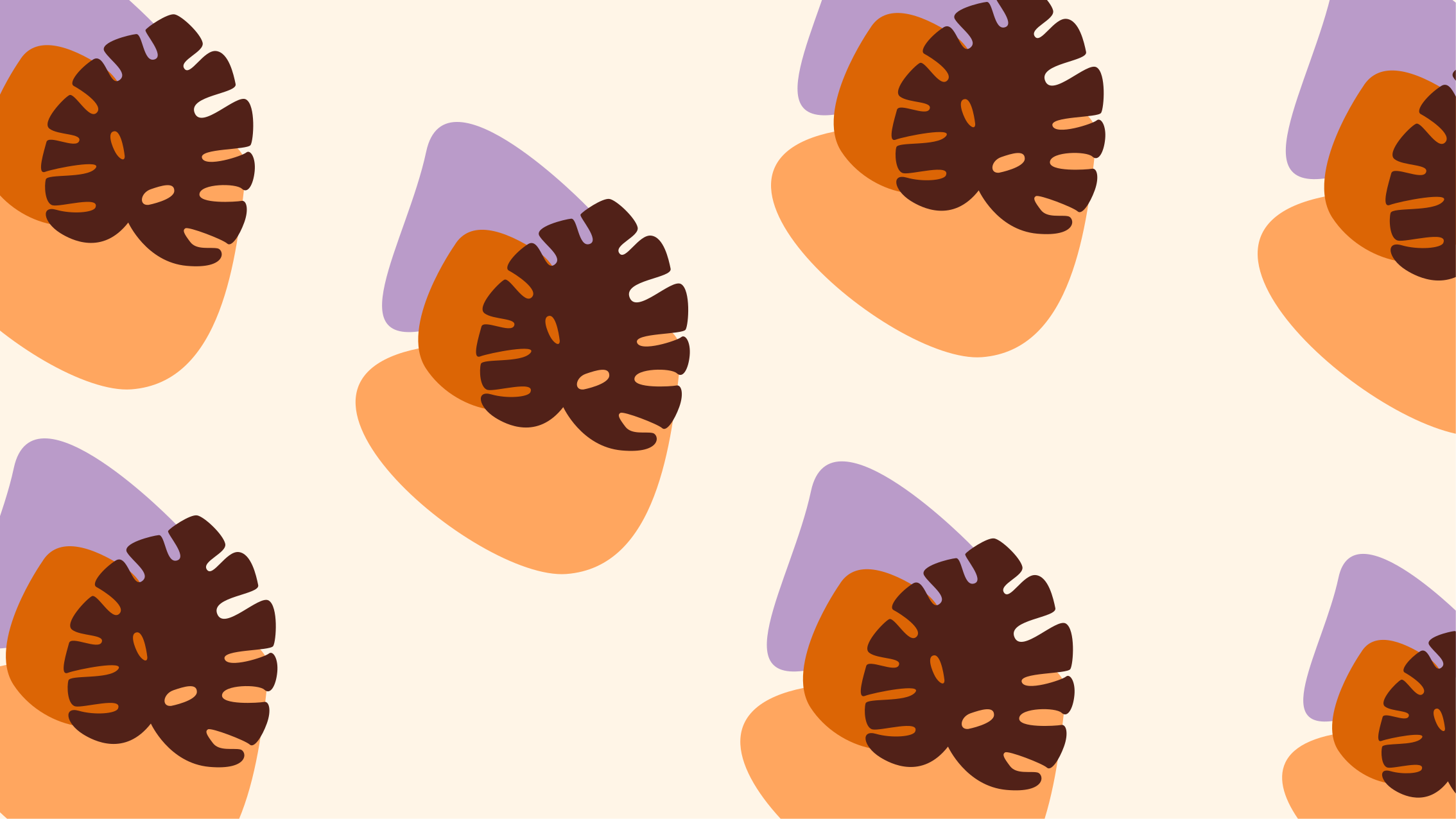 Vinyl Teppich Natur bunte blattformen - TenStickers