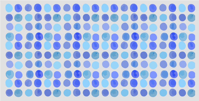 Vinyl Teppich Bad blaues punktmuster - TenStickers