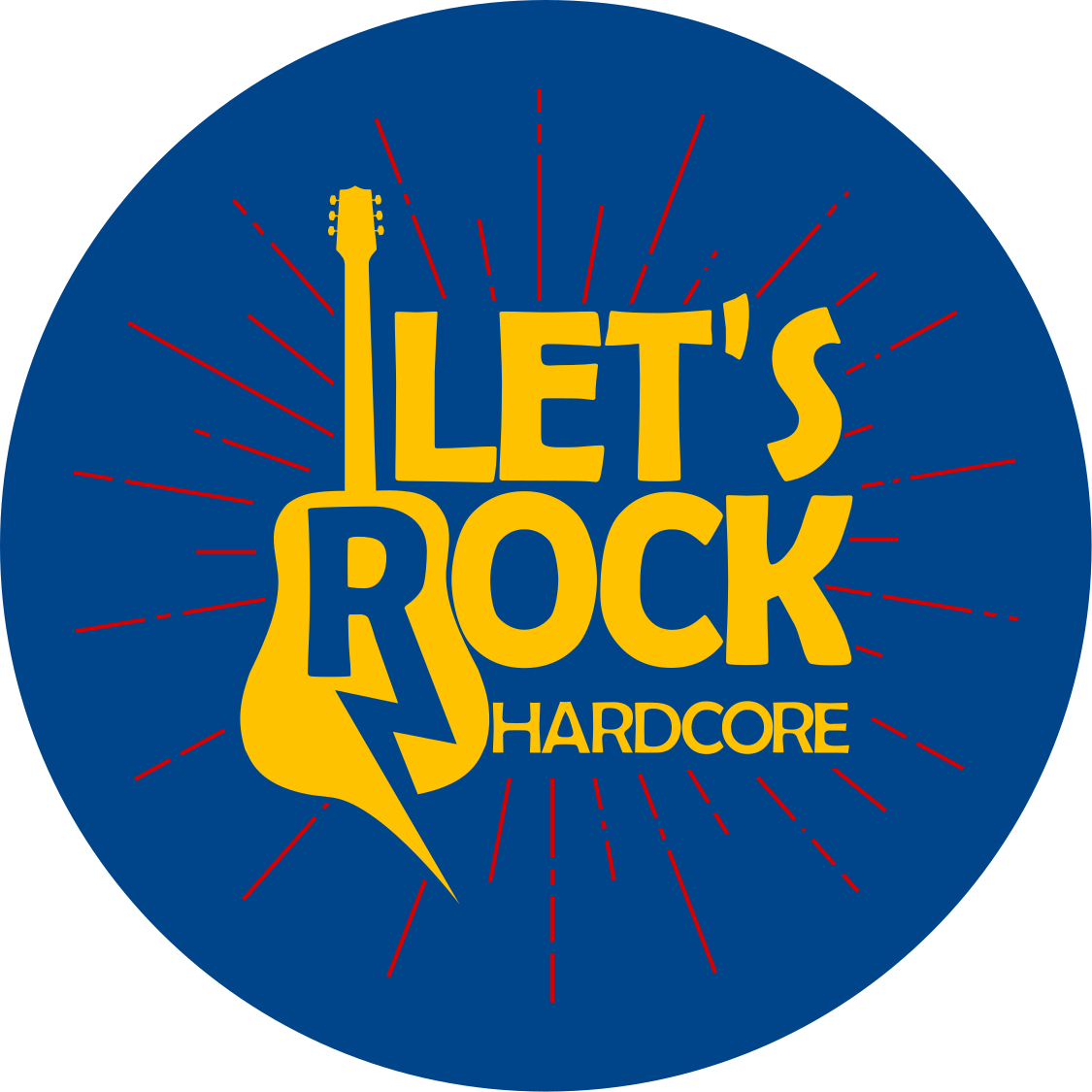 Vinyl Teppich rund e-gitarren-tribut - TenStickers