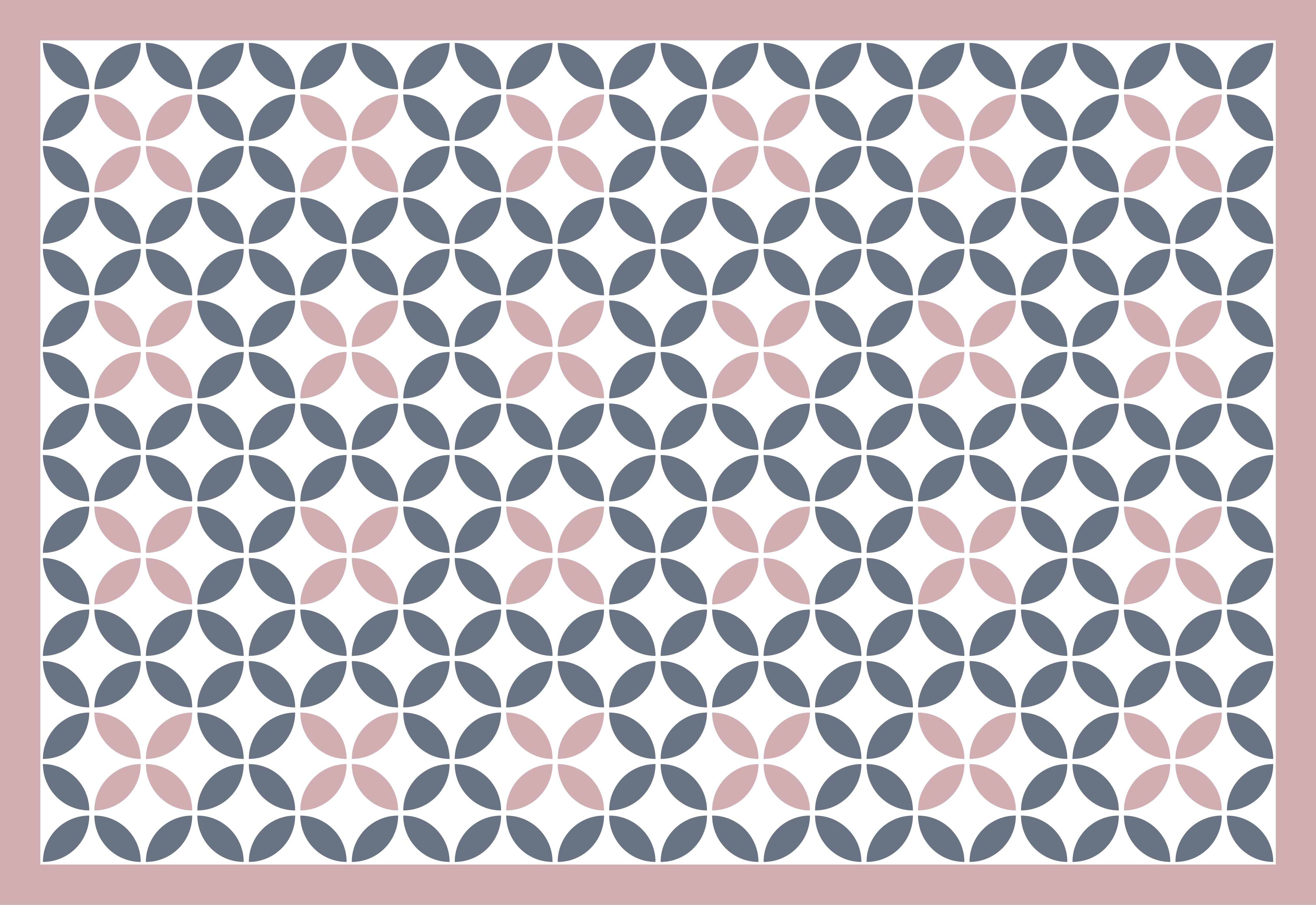 Vinyl Teppich Küche Pastellfarben geometrische Kreise - TenStickers