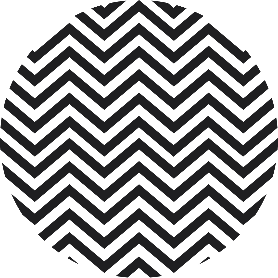 Vinyl teppich geometrisch mit chevron muster - TenStickers