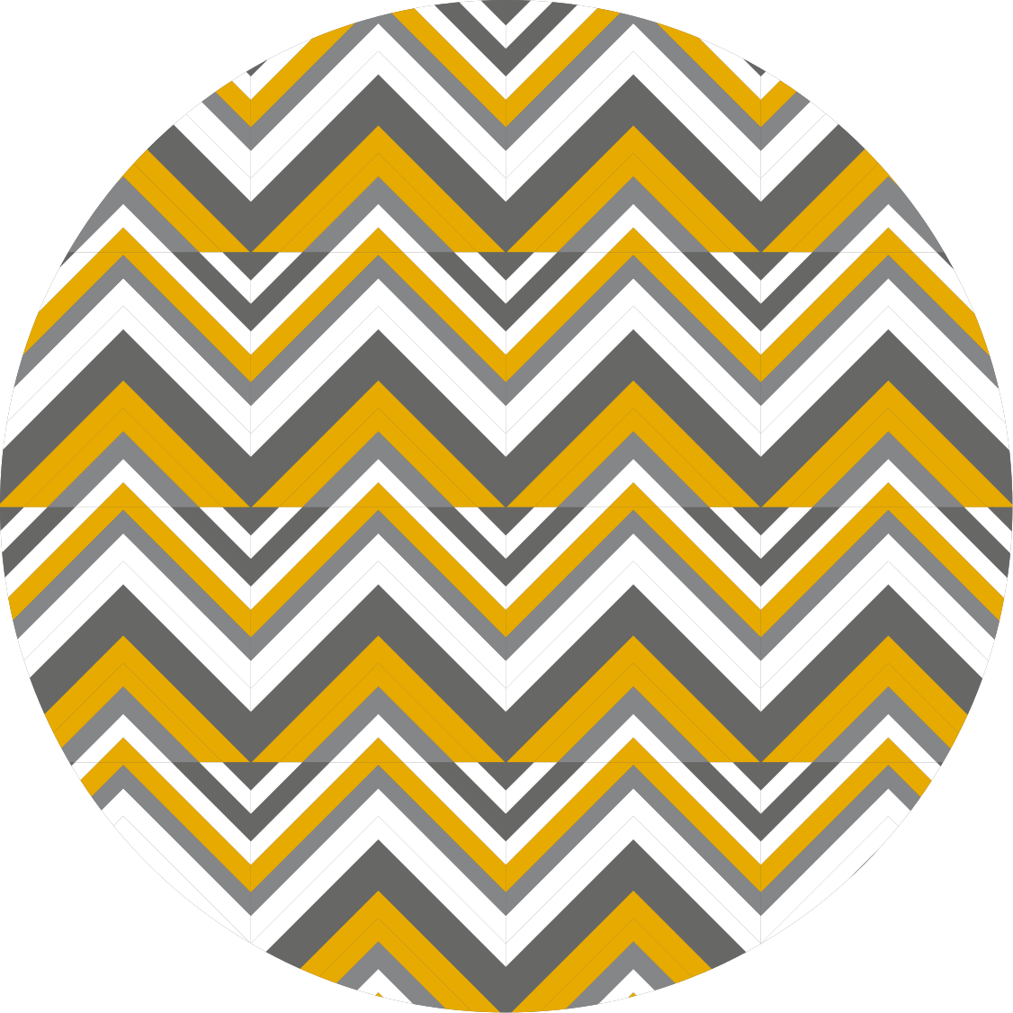 Vinyl teppich geometrisch chevron grau und gelb - TenStickers