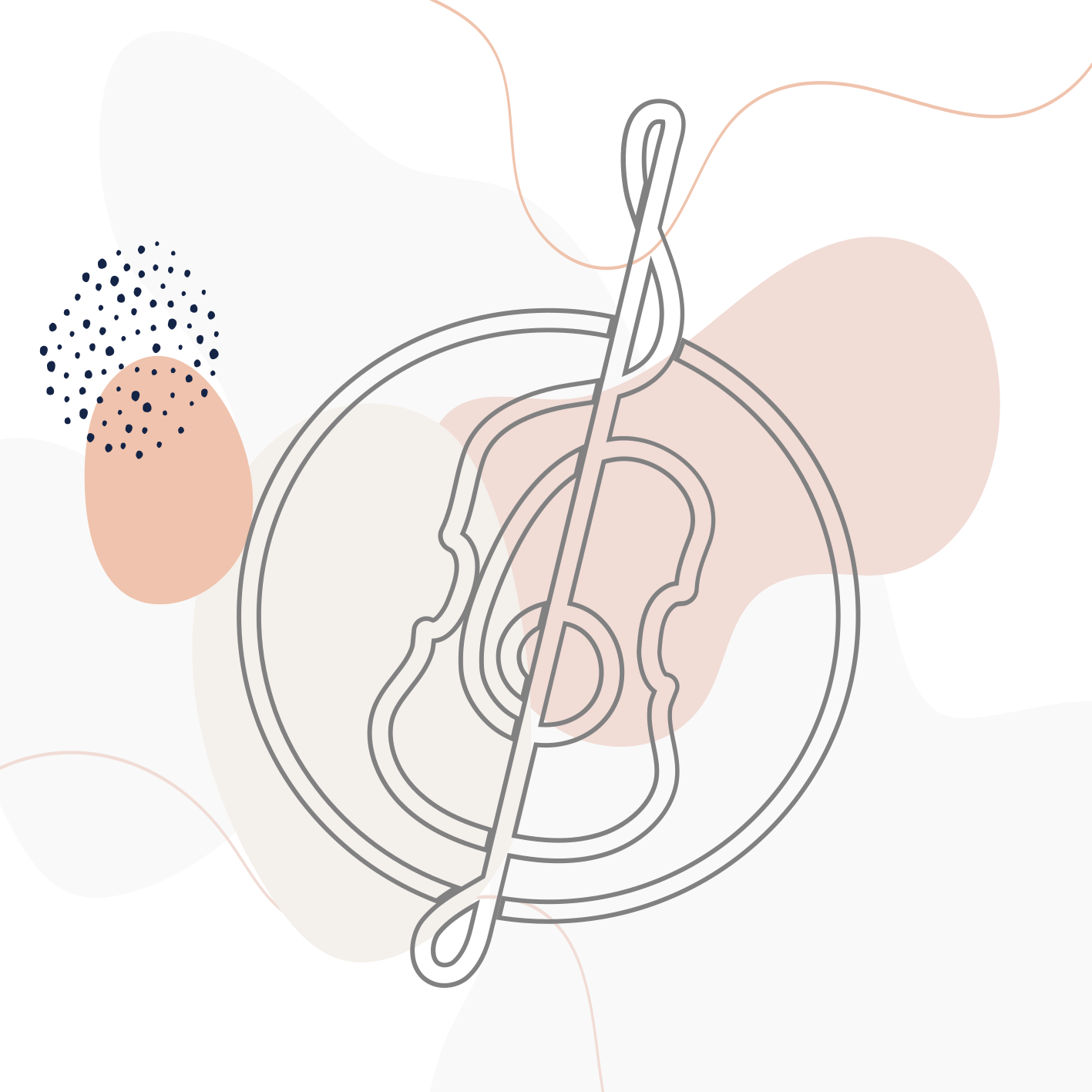 Vinyl Teppich modern umriss einer musiknote - TenStickers