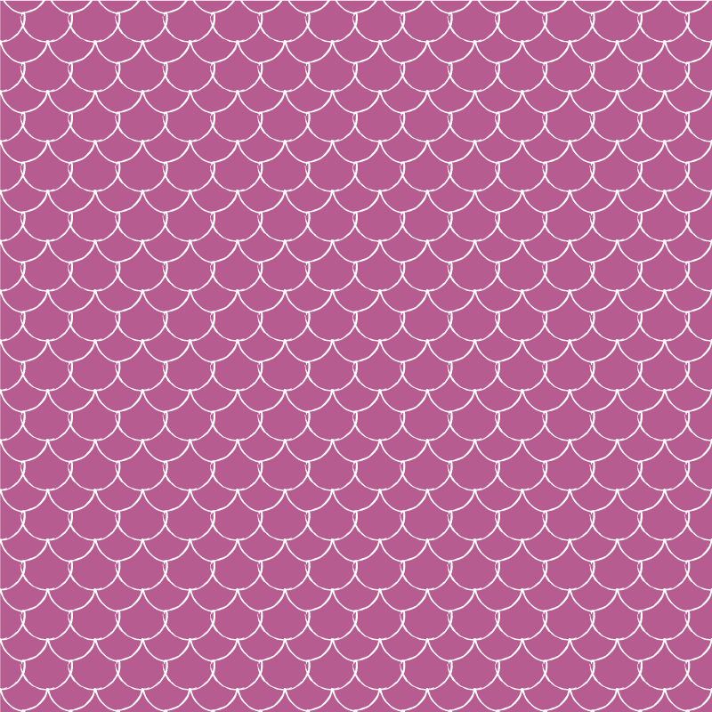 Vinyl teppich tiermuster in pinken meerjungfrauen-schuppen - TenStickers
