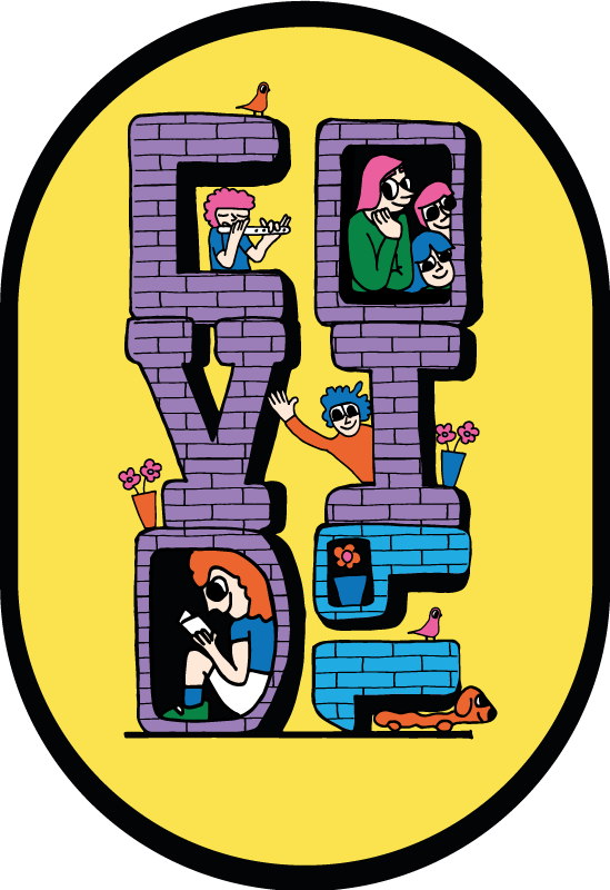 Vinylteppich kindlich covid-figuren bleiben zu hause - TenStickers