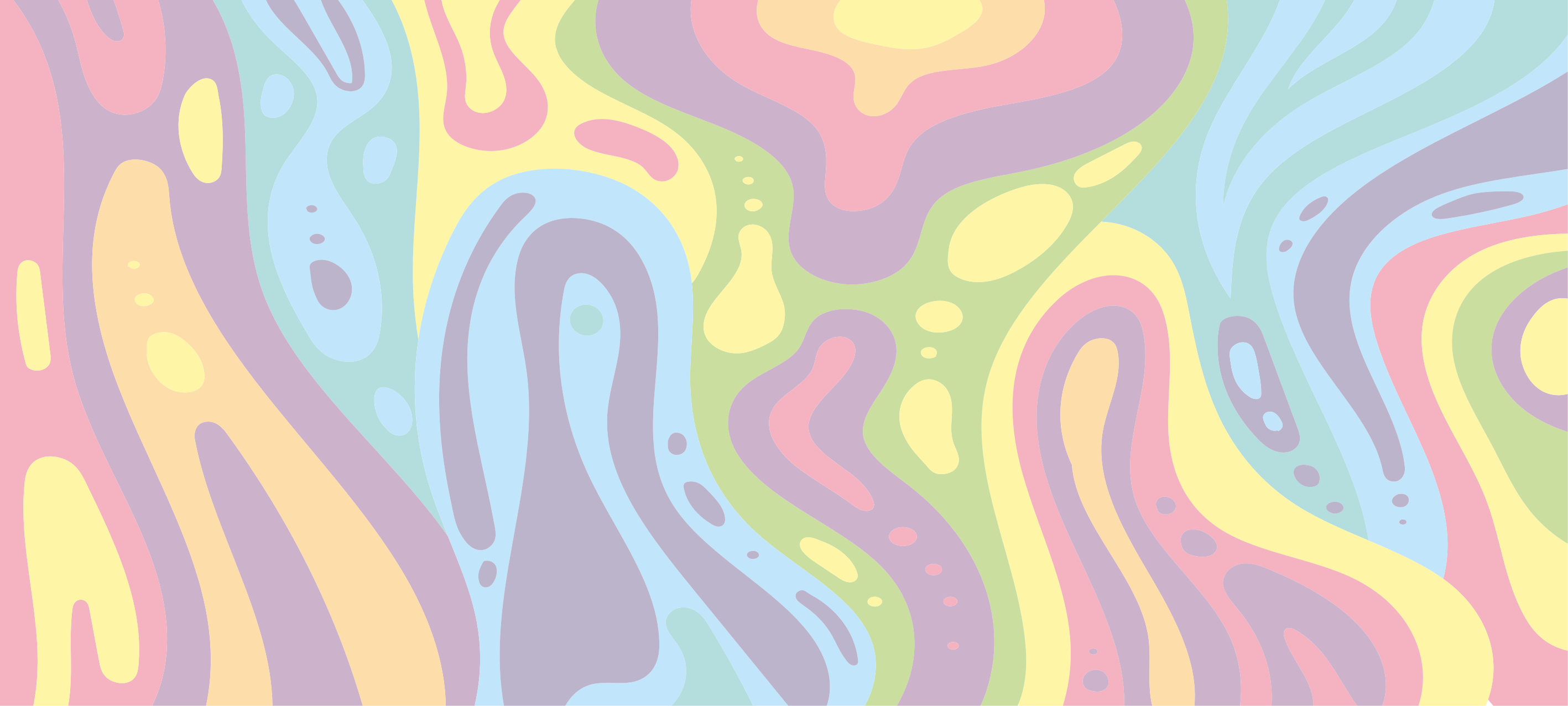 Vinylteppich kindlich bunte abstrakte wellen - TenStickers