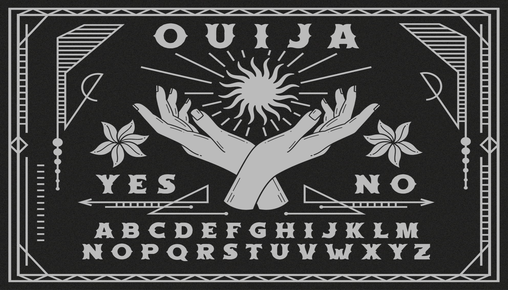 Vinyl Teppich Weltkarte ouija-hände-design - TenStickers