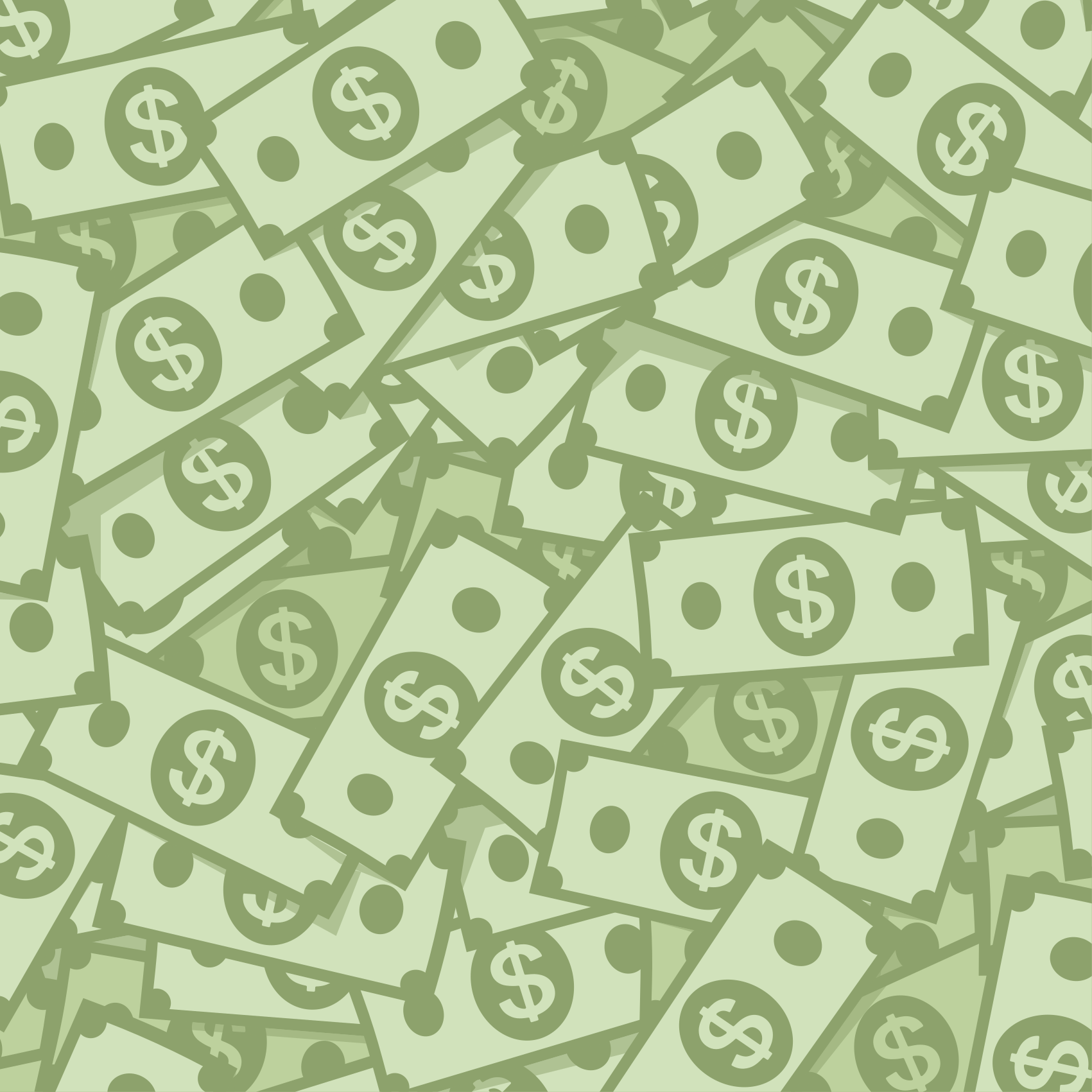 Vinyl Teppich Vintage geldmuster - TenStickers