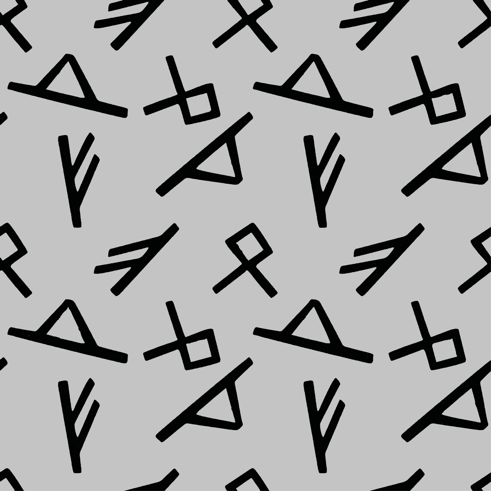 Vinyl Teppich geometrisch stilvolle schwarze formen - TenStickers