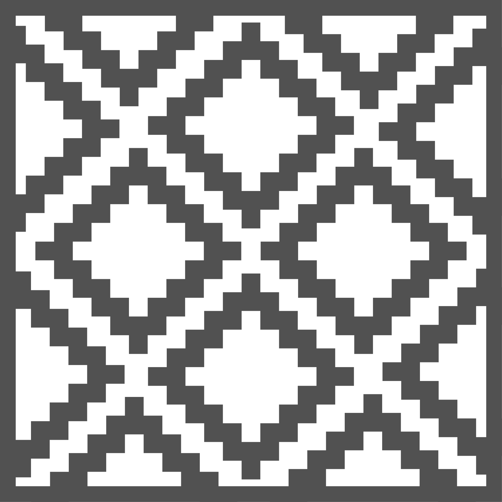 Vinyl teppich geometrisch mit schwarzem diamantmuster - TenStickers
