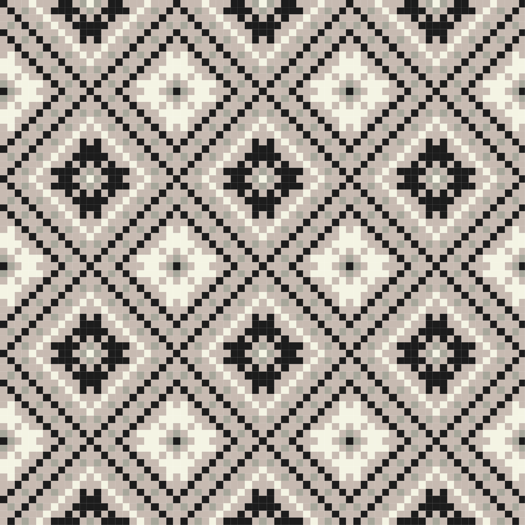 Vinyl Teppich Mosaik elegantes monochromes muster - TenStickers