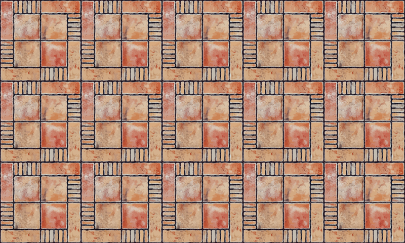 Vinyl teppich fliesenoptik kreuzmuster - TenStickers