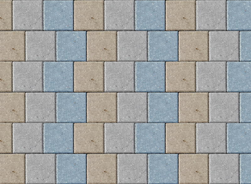 Vinyl Teppich Fliesenoptik bunte quadratische fliesen - TenStickers