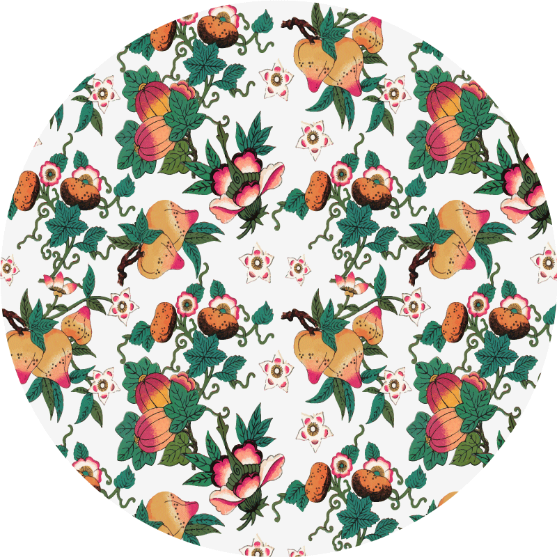 Vinyl Teppich Blumen botanisches blumendesign - TenStickers