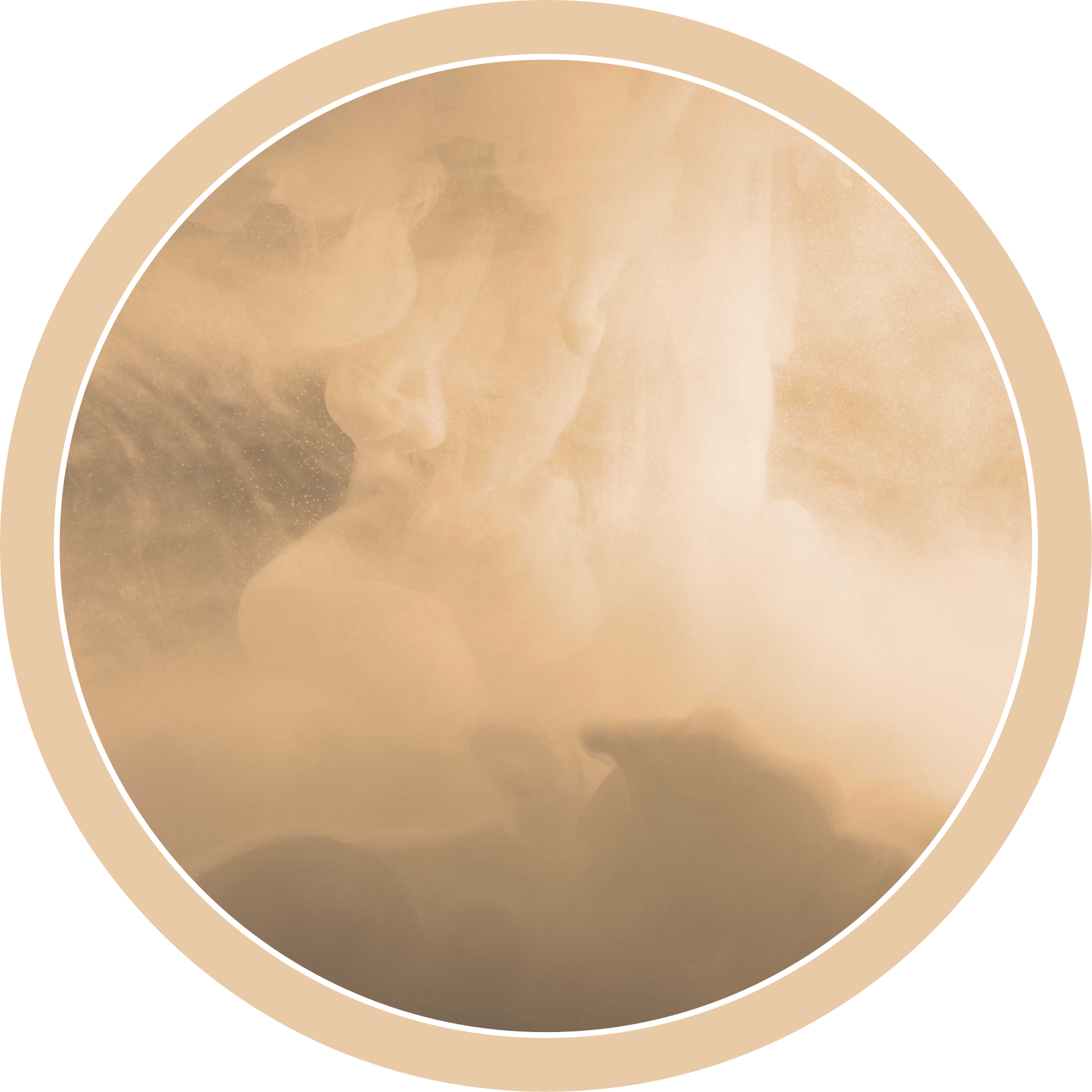 Vinyl Teppich Bad weiche cremefarbene wellen - TenStickers