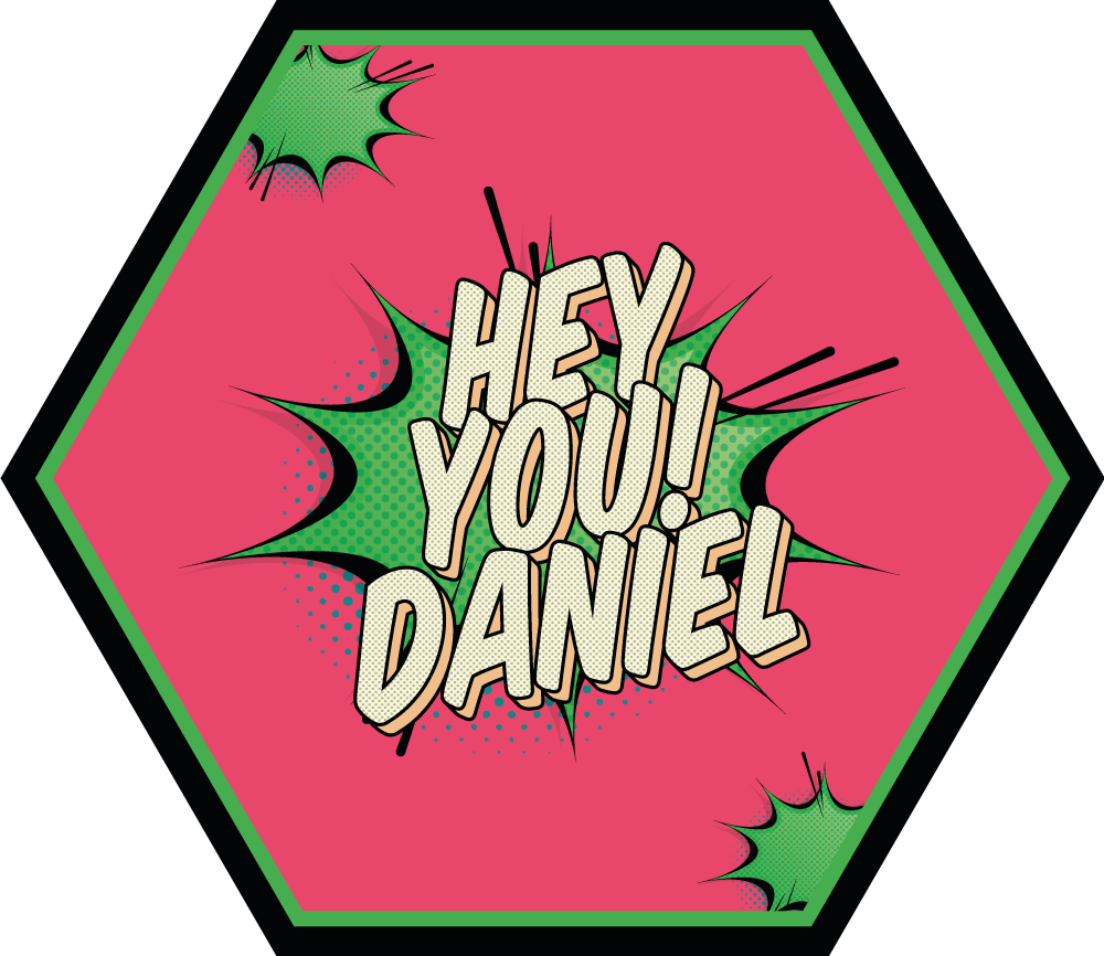 Vinyl Teppich mit Namen gruß im comic-stil - TenStickers