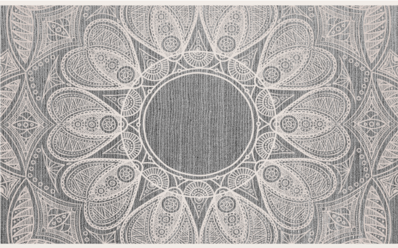 Vinyl Teppich Mandala raffiniertes rundmotiv - TenStickers