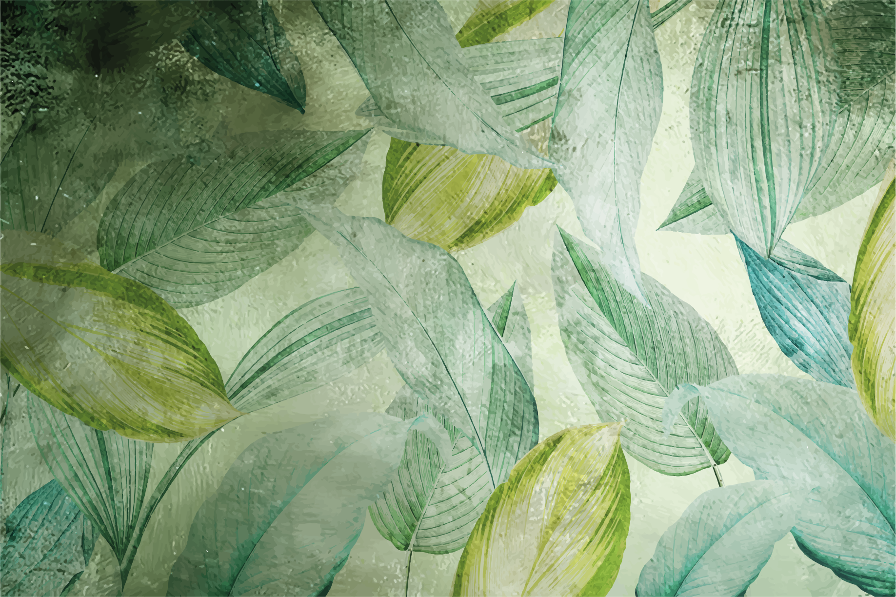 Vinyl Teppich Natur lebendiges grünmotiv - TenStickers