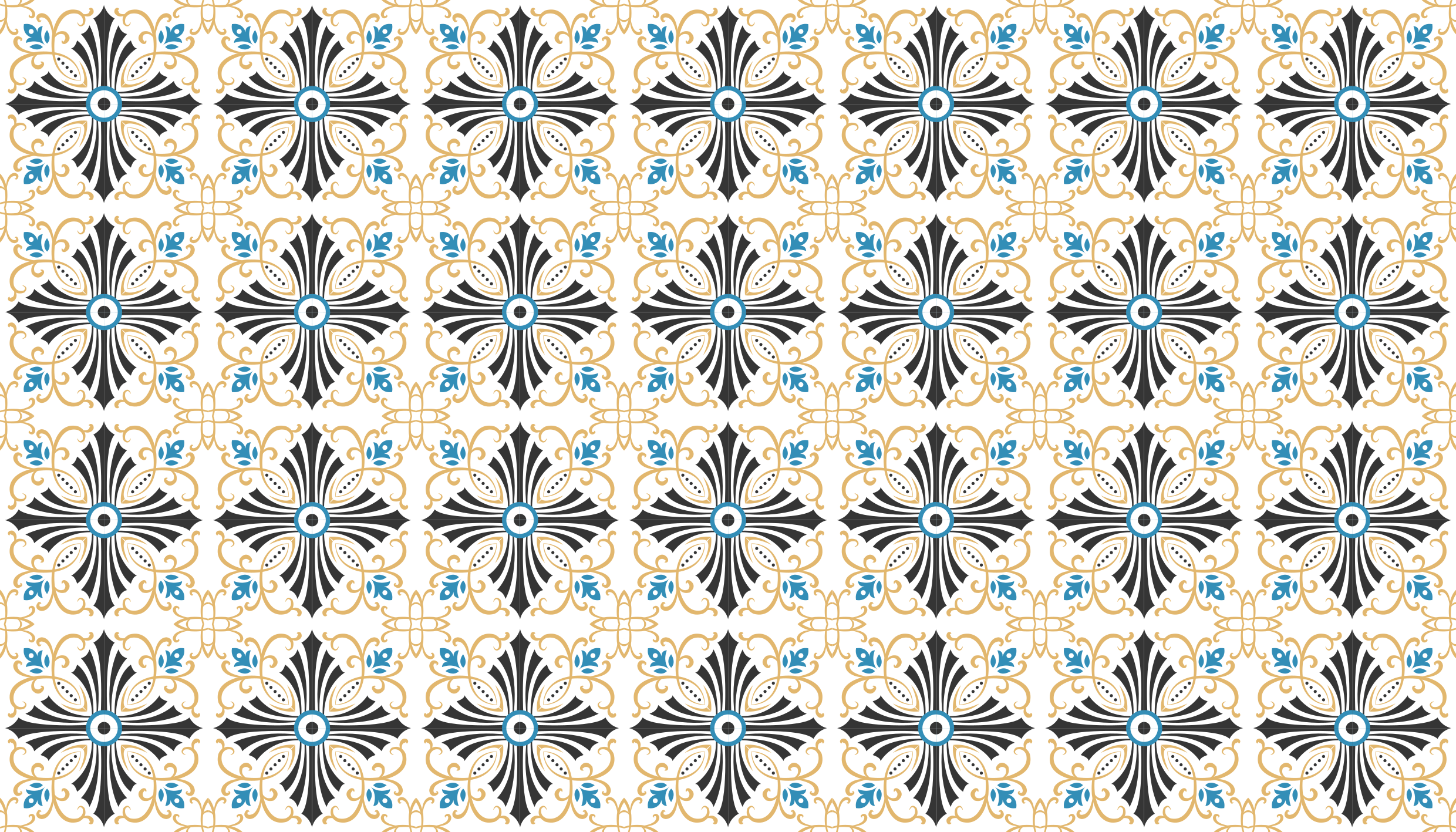 Vinyl Teppich Mosaik eleganter mosaikstil - TenStickers