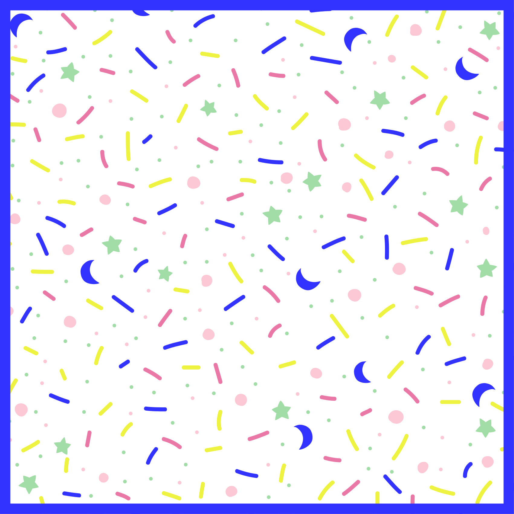 Vinylteppich kindlich party bunte formen - TenStickers