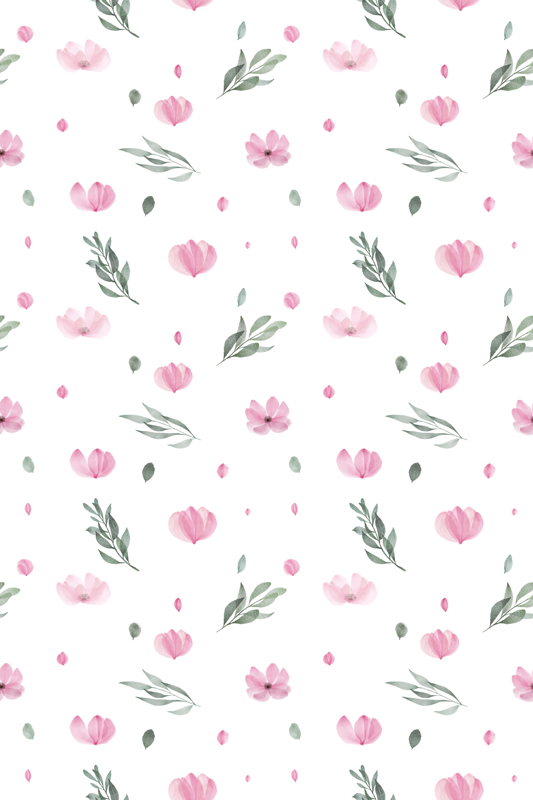 Vinyl Teppich Blumen bezaubernde blumendrucke - TenStickers