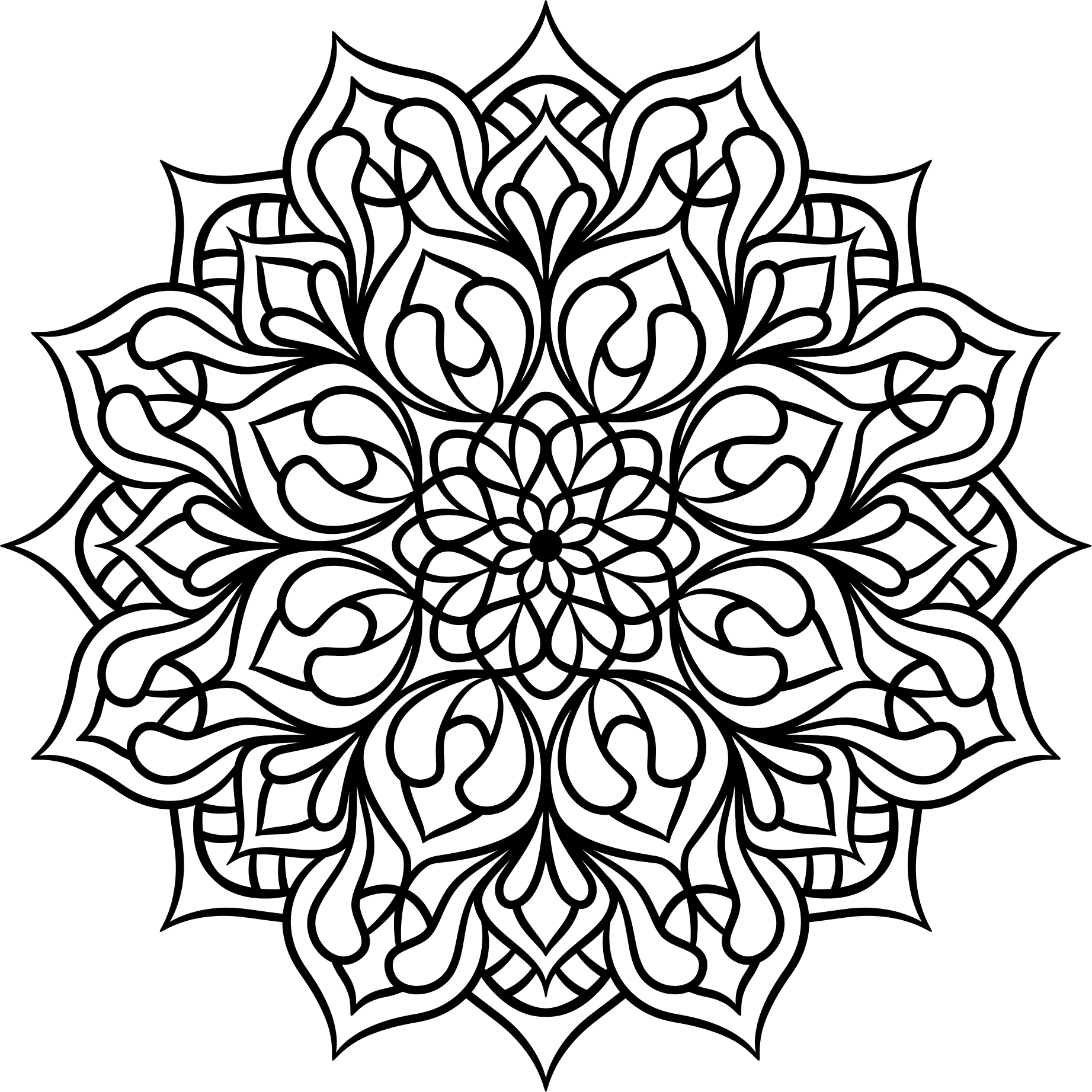 Vinyl Teppich Mandala elegantes lila muster - TenStickers
