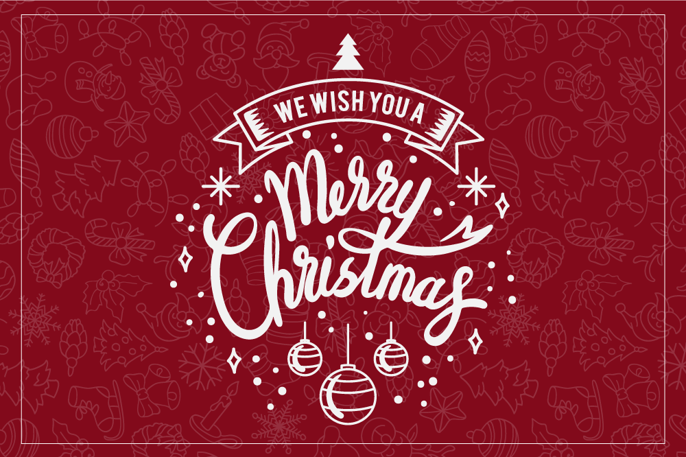 Vinyl Teppich Weihnachten schöne feiertagsgrüße - TenStickers