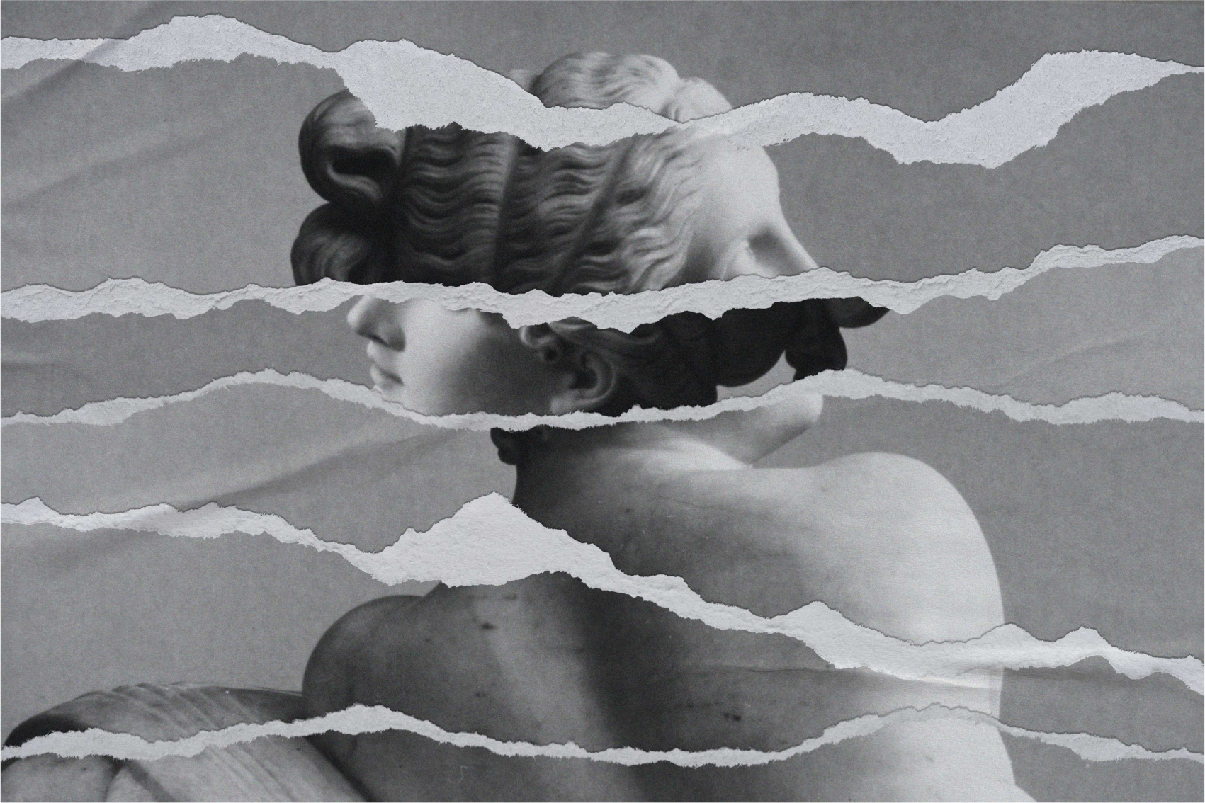 Vinyl Teppich Imitation zerrissener papiereffekt - TenStickers