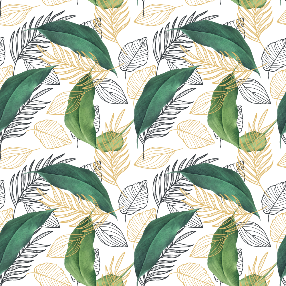 Vinyl Teppich Natur reiches laubelement - TenStickers