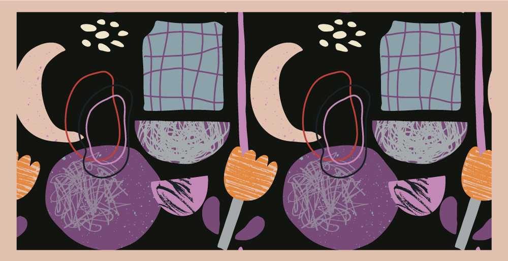 Vinyl Teppich modern geometrische elemente der nacht - TenStickers